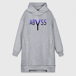 Женское худи-платье Бездна, цвет: меланж