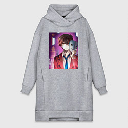 Женское худи-платье Киётака Аянокоджи манипулятор, цвет: меланж