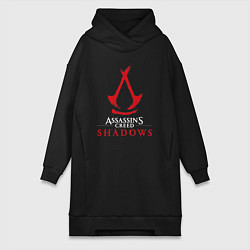 Женская толстовка-платье Assassins creed shadows logo