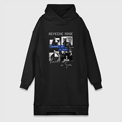 Женское худи-платье Depeche Mode - Barrel of a gun ep, цвет: черный