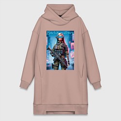 Женская толстовка-платье Barbie military - special forces