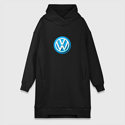 Женская толстовка-платье Volkswagen logo blue