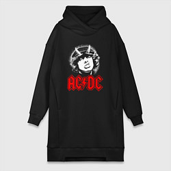 Женская толстовка-платье ACDC Angus Young rock