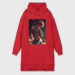 Женская толстовка-платье Магическая битва Сукуна Рёмэн демон