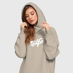 Женское худи-платье Милфа в стиле милки, цвет: миндальный — фото 2