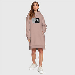 Женское худи-платье Opium - Delusion, цвет: пыльно-розовый — фото 2