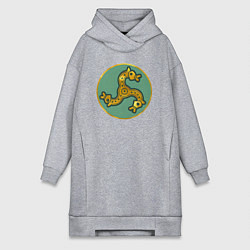 Женское худи-платье Франки из Total War: Attila, цвет: меланж