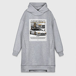 Женская толстовка-платье Honda nsx авто