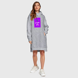 Женское худи-платье J-hope in the box - K-pop, цвет: меланж — фото 2