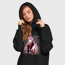 Женское худи-платье Darling in the FranXX Милый из Франкса, цвет: черный — фото 2
