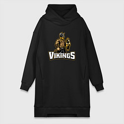 Женская толстовка-платье Vikings team