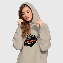 Женское худи-платье Горный велик, цвет: миндальный — фото 2