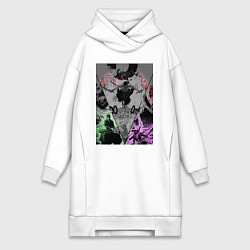 Женское худи-платье Ван-Пис Зоро Ророноа пират, цвет: белый