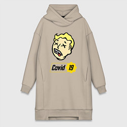 Женская толстовка-платье Vault boy - covid 19