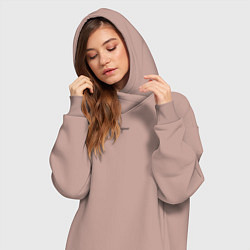 Женское худи-платье Designer, цвет: пыльно-розовый — фото 2