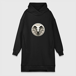 Женская толстовка-платье Козерог знак западного зодиака