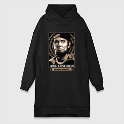 Женское худи-платье Lincoln gangster, цвет: черный