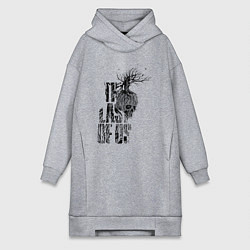 Женское худи-платье The last of us cory vp, цвет: меланж