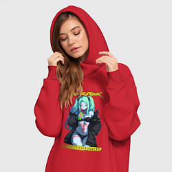 Женское худи-платье Edge runners - rebecca, цвет: красный — фото 2