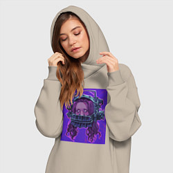 Женское худи-платье Аманда Янг, цвет: миндальный — фото 2