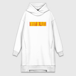 Женское худи-платье Twenty one pilots - color logo, цвет: белый