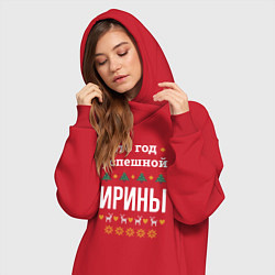 Женское худи-платье Год успешной Ирины, цвет: красный — фото 2