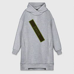 Женское худи-платье Дембель, цвет: меланж
