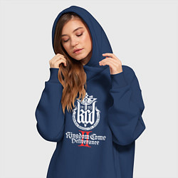 Женское худи-платье Kingdom Come Deliverance 2, цвет: тёмно-синий — фото 2