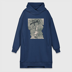 Женское худи-платье Я так решил, цвет: тёмно-синий