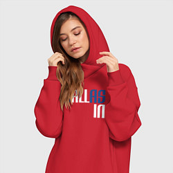 Женское худи-платье Dallas in, цвет: красный — фото 2