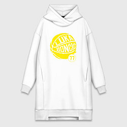 Женское худи-платье Luka Doncic ball, цвет: белый