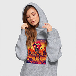 Женское худи-платье Rolling Stones - outdoor performance, цвет: меланж — фото 2