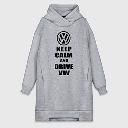 Женская толстовка-платье Keep Calm & Drive VW