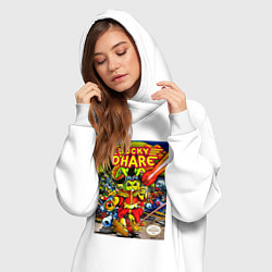 Женское худи-платье Баки о хэр, цвет: белый — фото 2