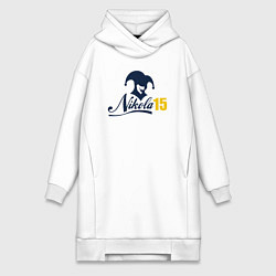 Женское худи-платье Nikola 15, цвет: белый