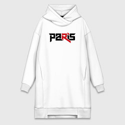 Женское худи-платье Paris, цвет: белый