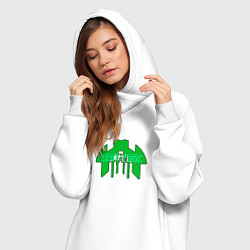 Женское худи-платье Cortex зелёный aneurism iv, цвет: белый — фото 2