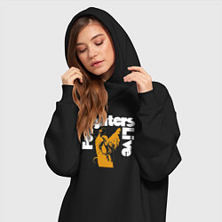 Женское худи-платье Foo Fighters live, цвет: черный — фото 2