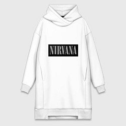Женская толстовка-платье Нирвана