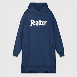 Женская толстовка-платье Граффити риэлтор