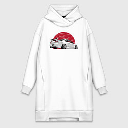 Женская толстовка-платье Nissan Skyline art