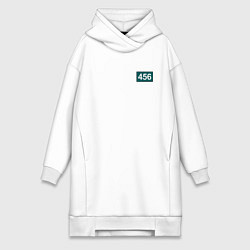 Женское худи-платье Игрок - 456, цвет: белый