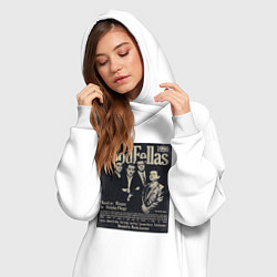 Женское худи-платье Славные парни постер, цвет: белый — фото 2