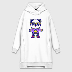 Женская толстовка-платье Стиль панды