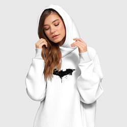 Женское худи-платье Dark knight style, цвет: белый — фото 2