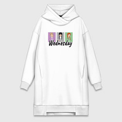 Женская толстовка-платье Уэнсдей, Энид и Агнес