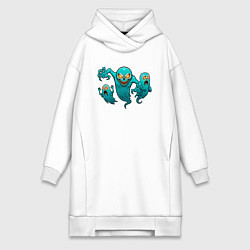 Женская толстовка-платье Призрачное трио