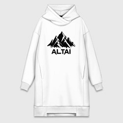 Женская толстовка-платье Алтай горы