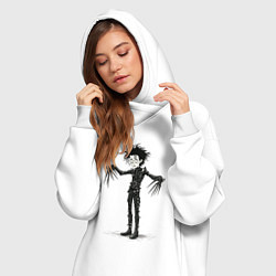 Женское худи-платье Эдвард руки-ножницы, цвет: белый — фото 2