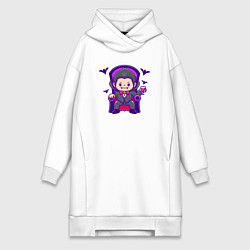 Женская толстовка-платье Дракула на троне